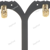 Stylish Pair of Hollowed-out Patterned Earrings Eardrop Earbob Pendants Jewelry for Girls - Gold WNL-69994