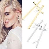 Pair of Cross Style Design Hook Dangle Earrings/ Earbob/ Eardrop/ Jewelry for Girl NAF-119053