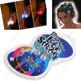 2 x Lobe Strobes Multi-Purpose Magnetic LED Flashing Ear Stud Mini Light-up Earrings HLI-32568