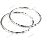 Stylish Large Hoop Huggie Eardrop Earrings Ear Pendants Jewelry for Woman Lady Girl - Blue WNL-61003